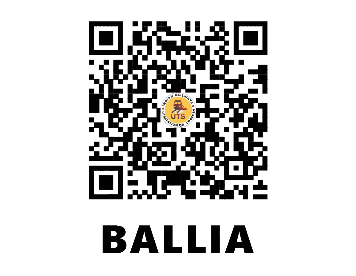UTS QR Code for BALLIA - BUI (NE - UTTAR PRADESH)